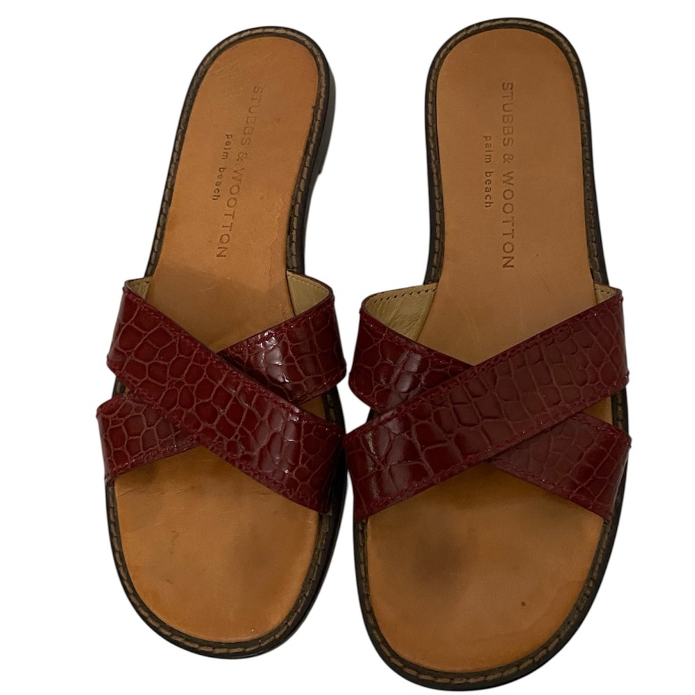 Stubbs & Wootton Palm Beach Leather Sandals 8